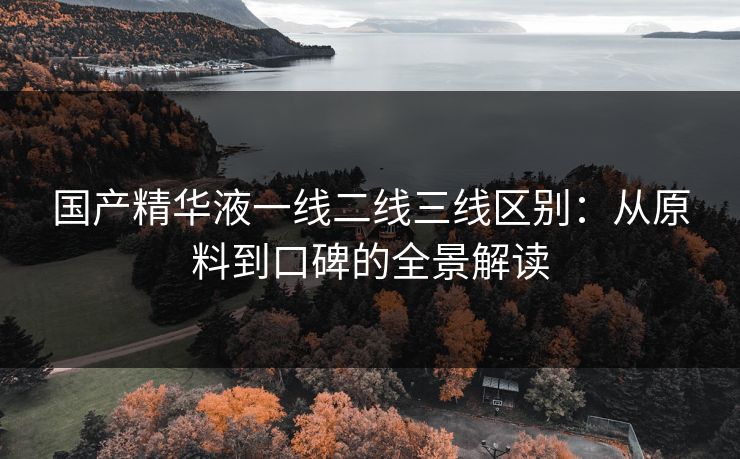 国产精华液一线二线三线区别：从原料到口碑的全景解读